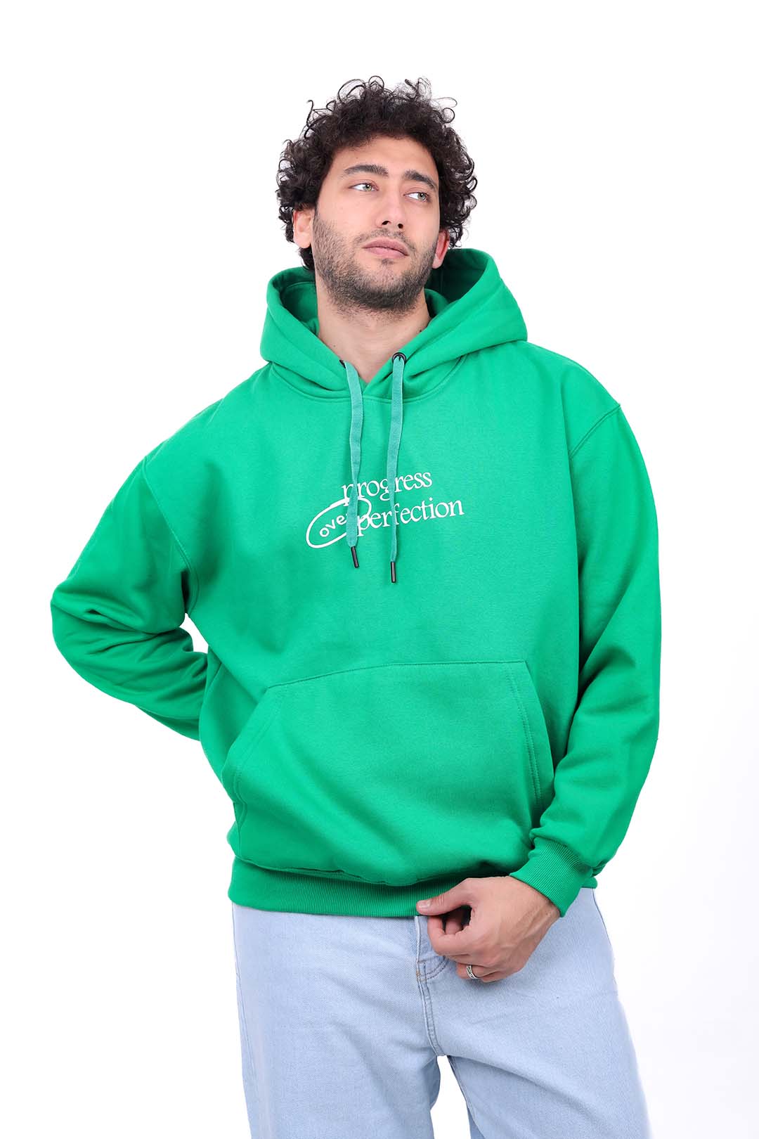 Over Size Milton Hoodie Sweatshirt Printed Over Perfection