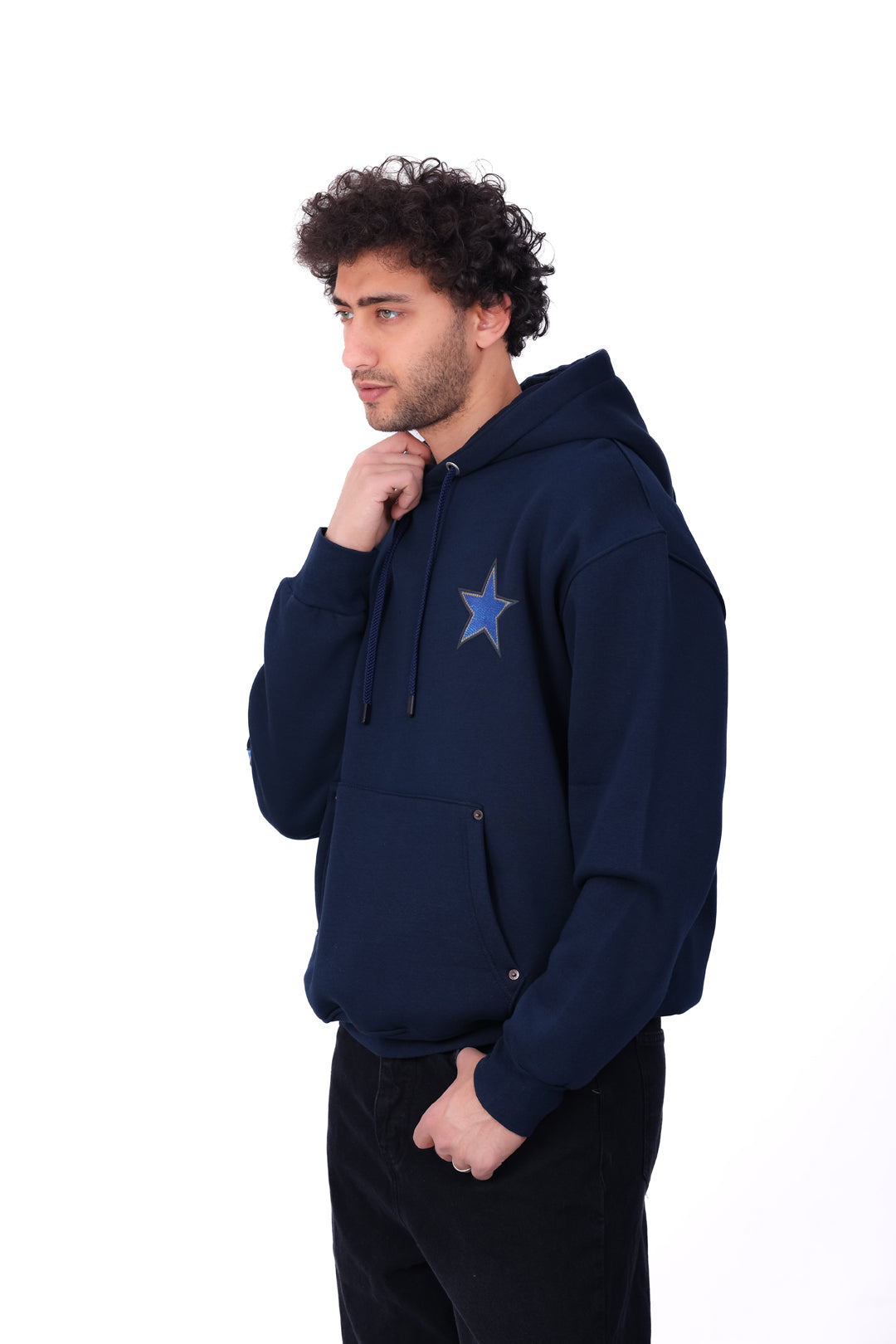 Over Size Milton Hoodie Sweatshirt Printed Sutra Stars