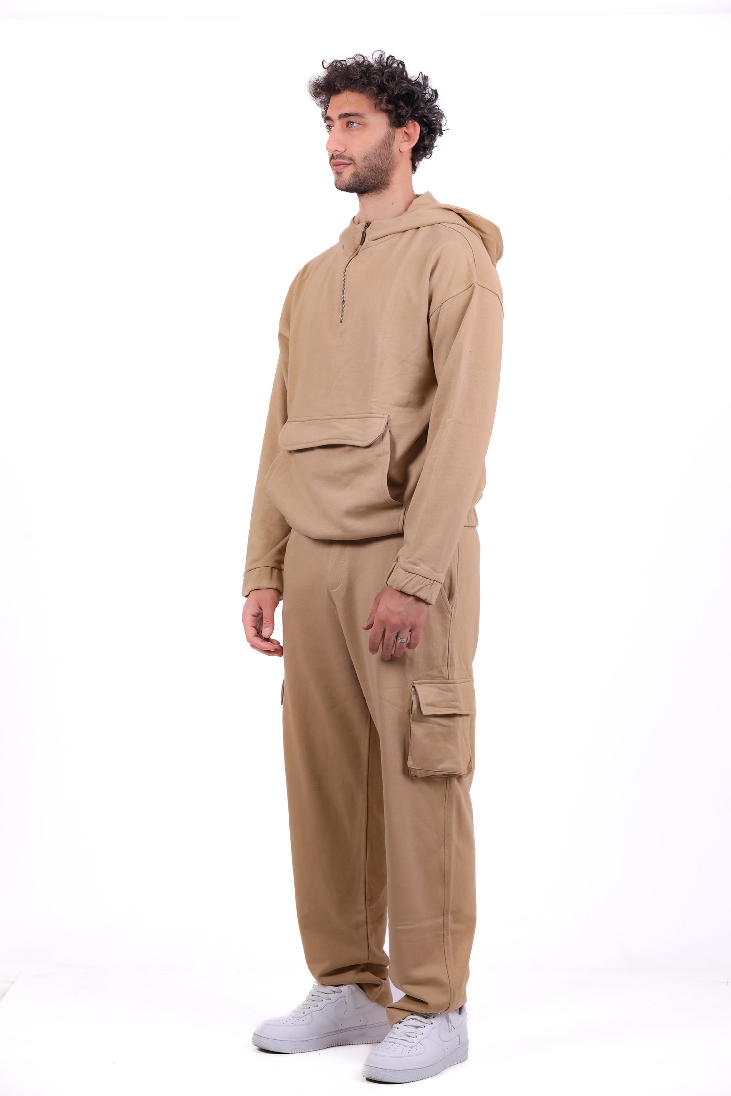Over Size TR Half Zipped Kanga_Set