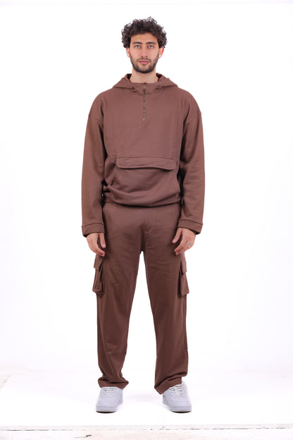 Over Size TR Half Zipped Kanga_Set