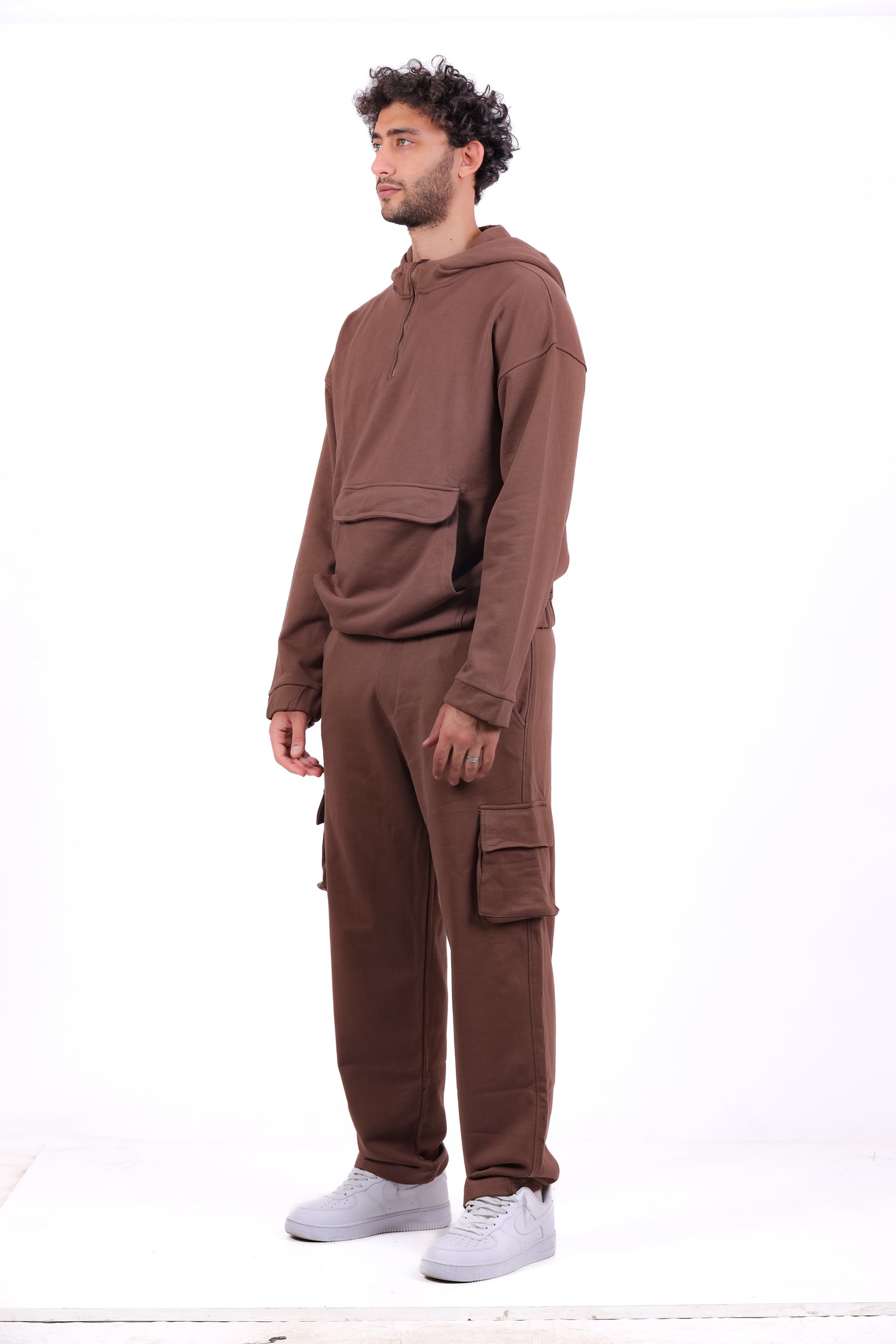 Over Size TR Half Zipped Kanga_Set
