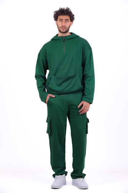 Over Size TR Half Zipped Kanga_Set