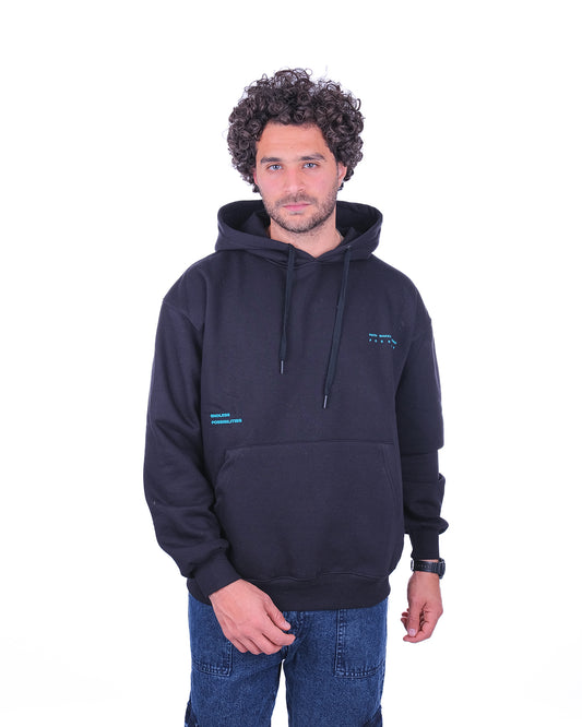 Over Size Milton Hoodie Sweatshirt Printed Possible