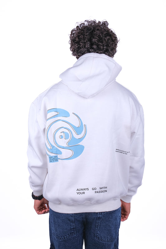 Over Size Milton Hoodie Sweatshirt Printed Passion