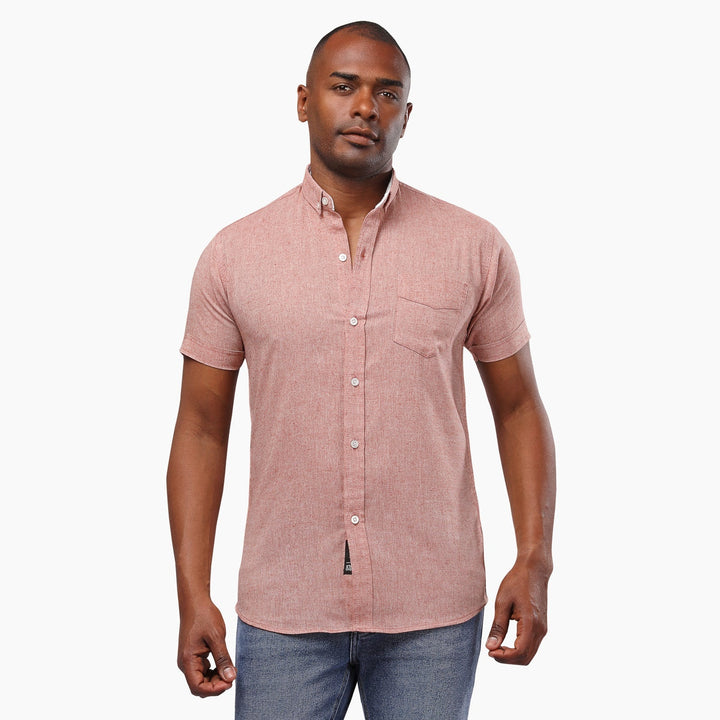 Short Sleeves Pocket Shirt Cashmere