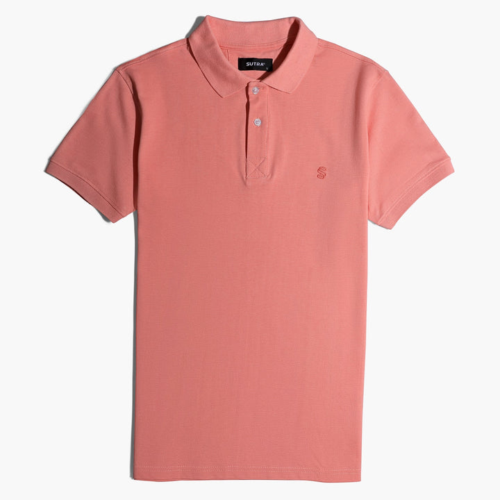 Slim Fit Polo Basic Rose