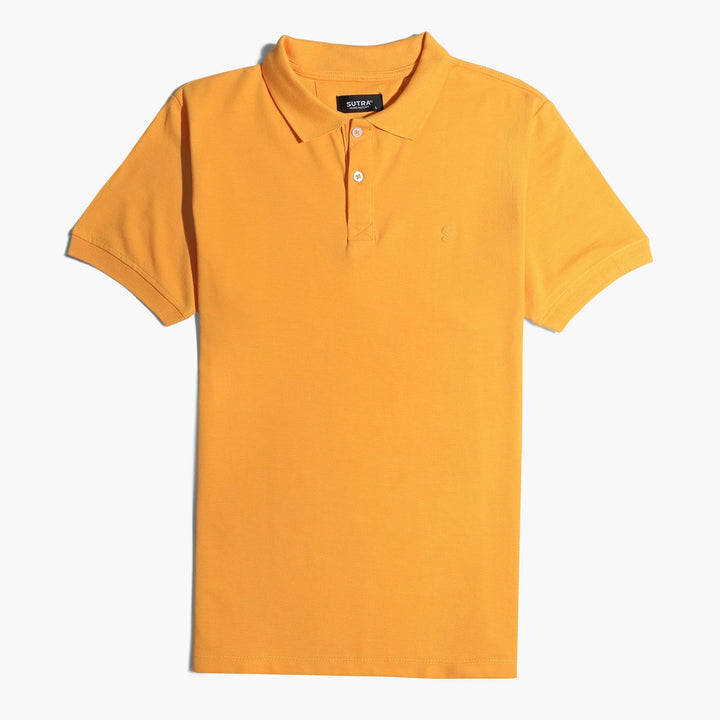 Slim Fit Polo Basic Yellow