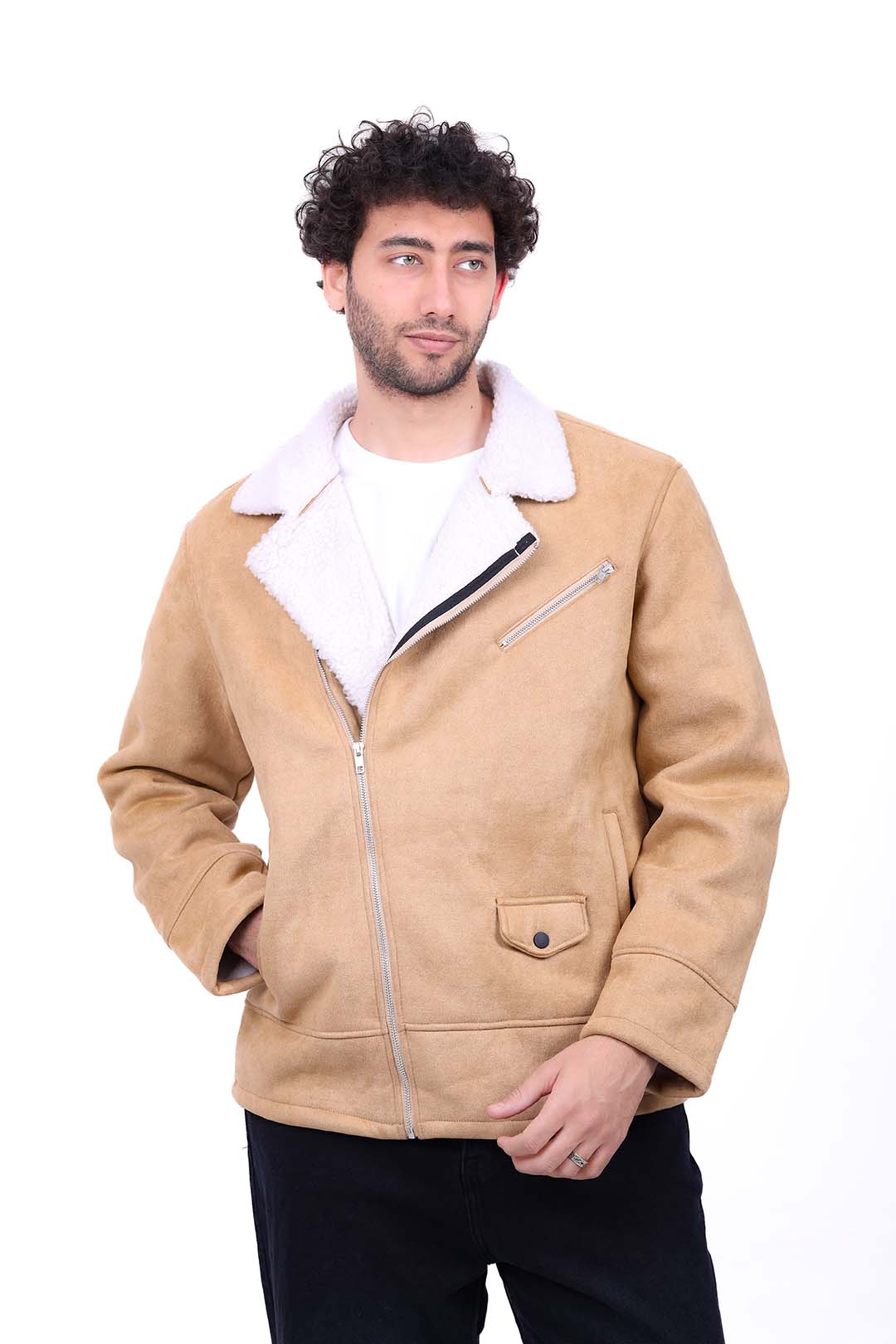 Suede Biker Fur Jacket DOC