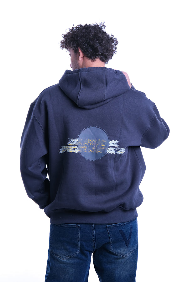 Over Size Milton Hoodie Sweatshirt Printed Look Around