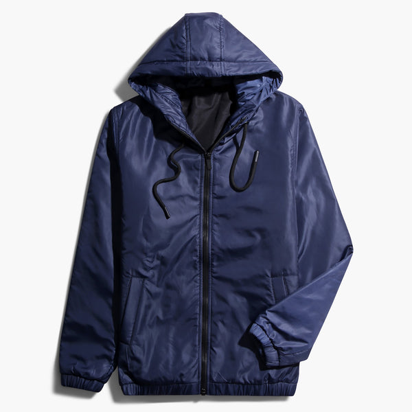 Waterproof Hoodie Basic Jacket SEH-Dark Blue