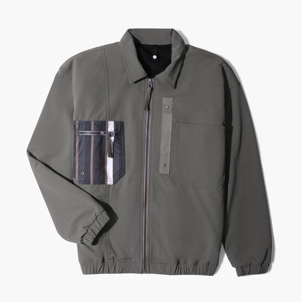 Gabardine Soft Jacket Line Pocket SEH-Olive