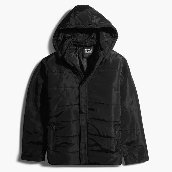 Waterproof Bumb Hoodie Jacket MEF-Black