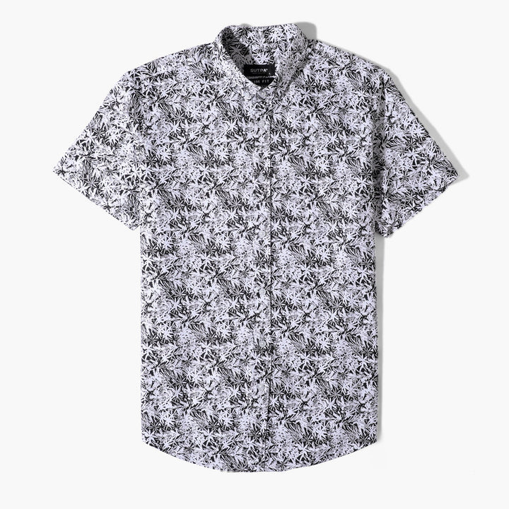 Short Sleeves Hawaii Shirt Gray