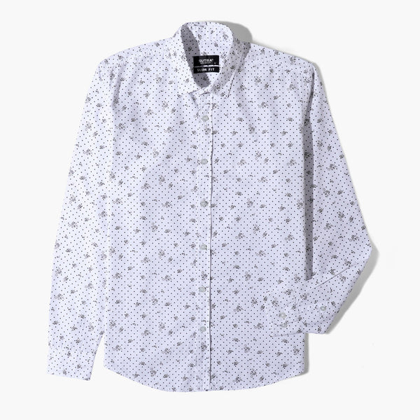 Dot&Flower Shirt White
