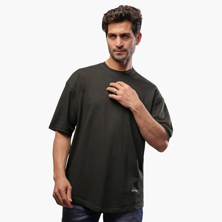Slim Fit Beehive T-Shirt Black