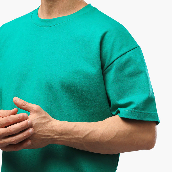 Over-Size-Heavy-Round-T-Shirt-Green
