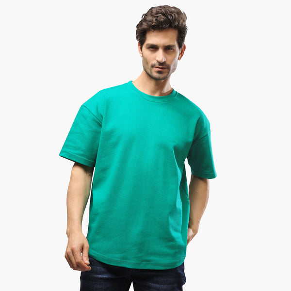 Over-Size-Heavy-Round-T-Shirt-Green