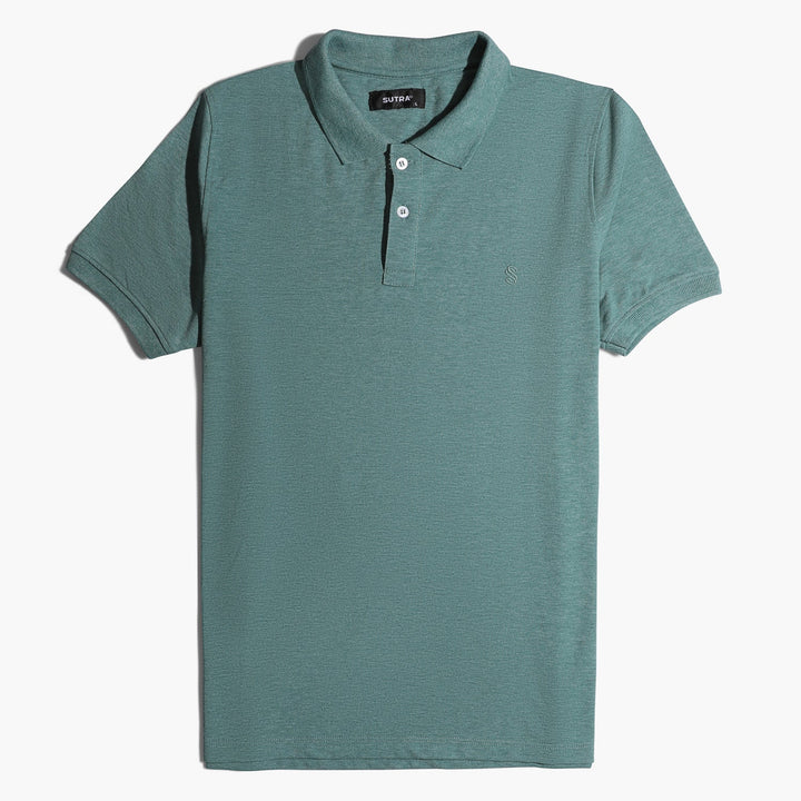 Slim Fit Polo Basic Injection Green